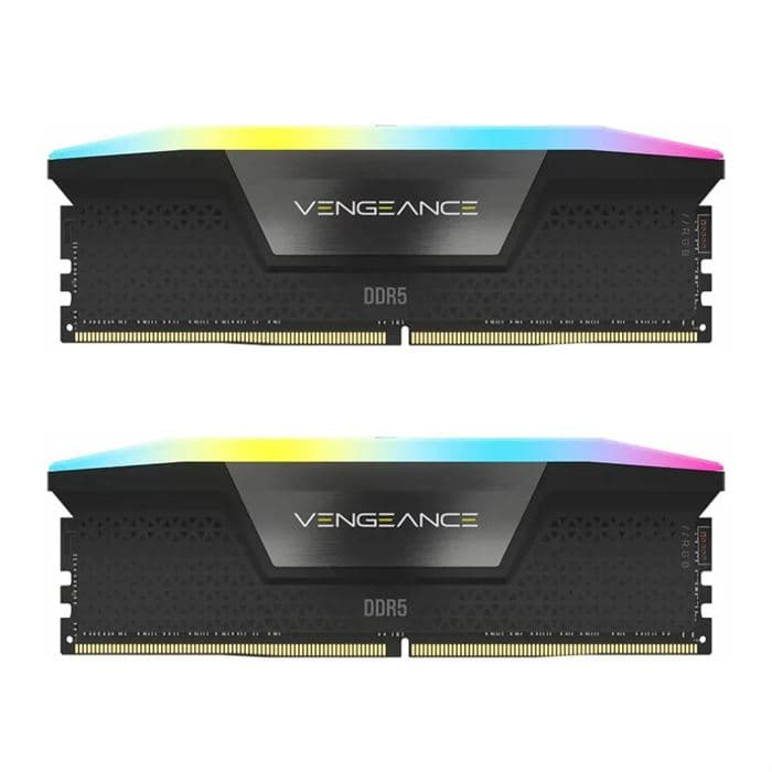 رم دسکتاپ کورسیر مدل CORSAIR VENGEANCE RGB 32GB (2x16GB) DDR5 6400MHz CL36