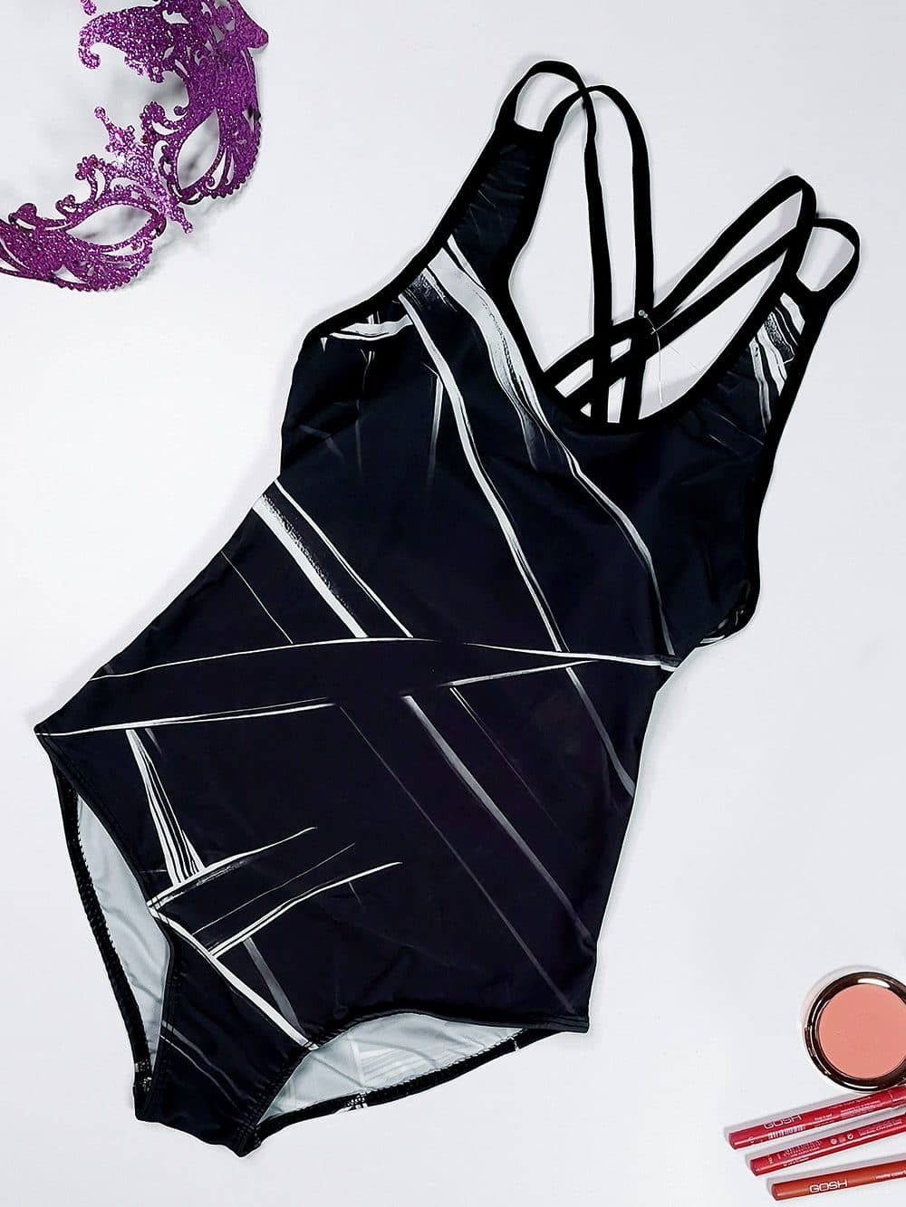 مایو اسلیپ زنانه خاکستری رنگ با کاپ متحرک متحرک اسفنجی برند اسپیدو ( Speedo )