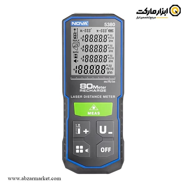 متر لیزری نووا نور سبز 80 متری مدل 5380