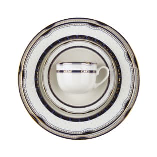 سرویس چینی زرین 12 نفره کامل پرشیا سرمه ای (102 پارچه)