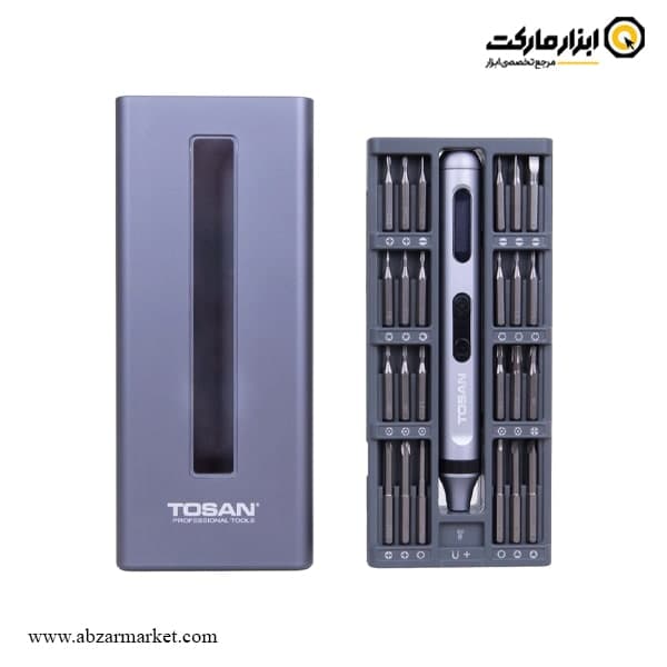 کیت پیچ گوشتی شارژی توسن قلمی 3.7 ولت 50 پارچه مدل 9001