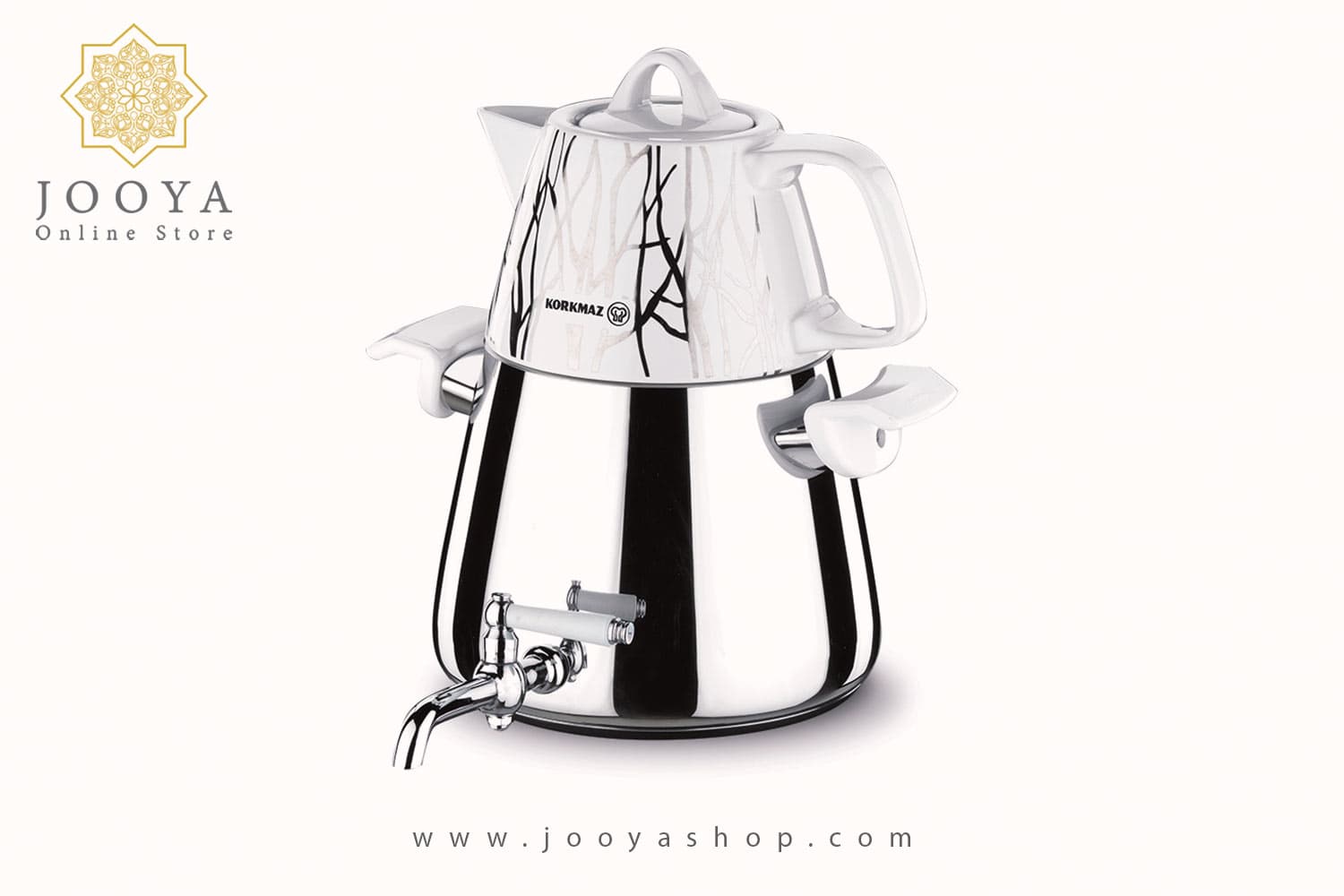 سماور رو اجاقی شیر دار 1.0 + 3.0 لیتر استا دایموند کرکماز