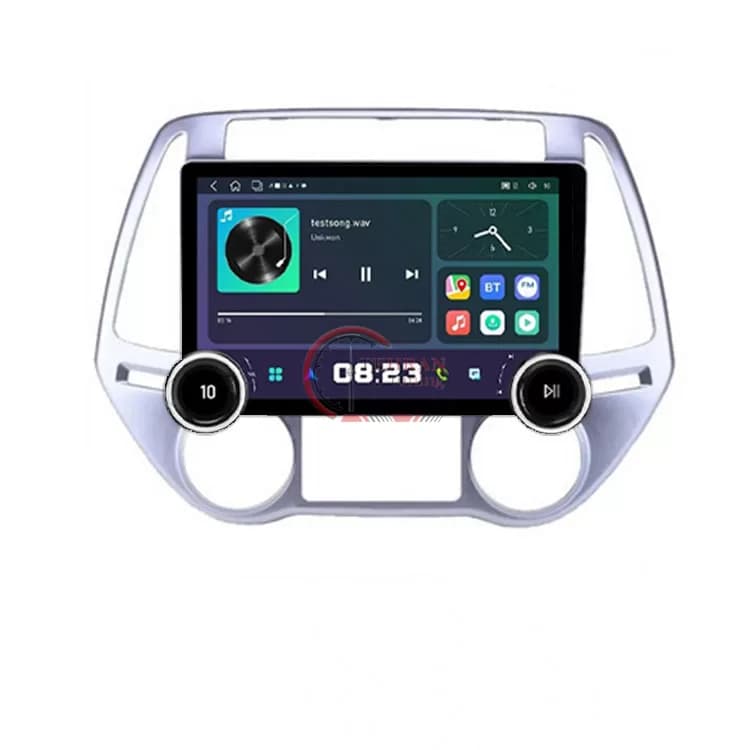 مانیتور 11.8 اینچ اندروید هیوندای I20 قدیم دیاموند 4 به 64 اپل کارپلی دار اورجینال