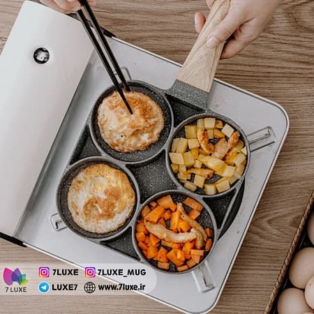 تابه صبحانه و پنکیک 4 خانه