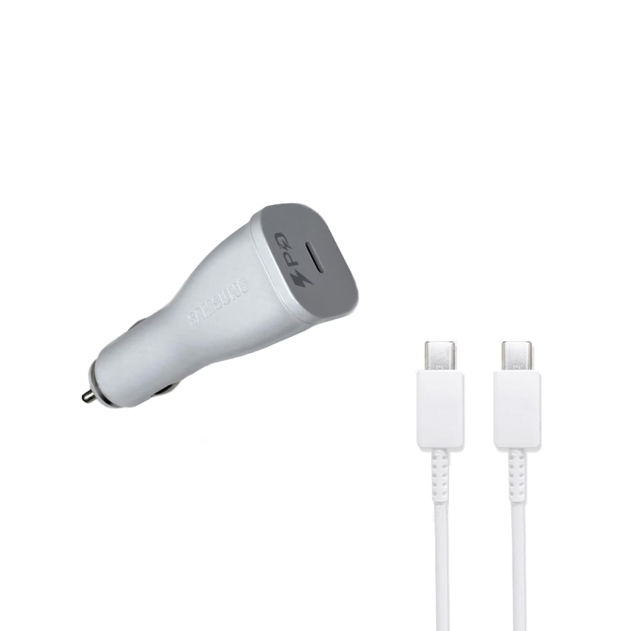 شارژر فندکی مدل 25W به همراه کابل تبدیل USB-C