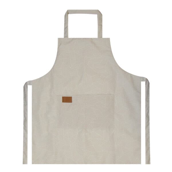 ماتیاس پیشبند زمینه کرم طرح خطوط سفید