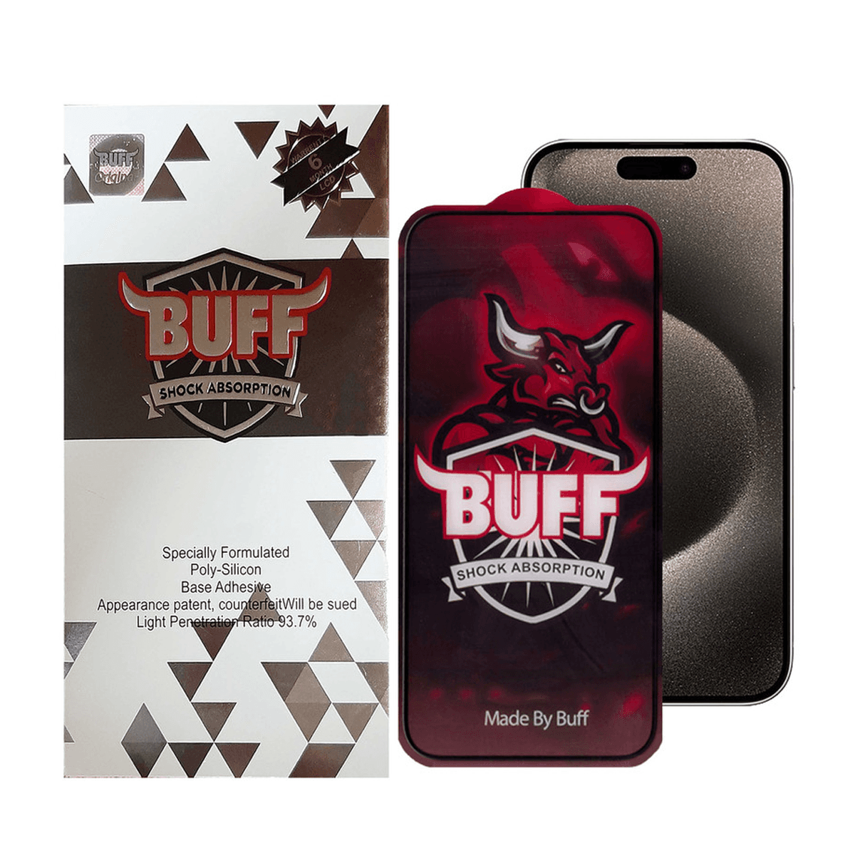 گلس گوشی اپل iPhone 15 Pro بوف مدل Crystal Pro-G