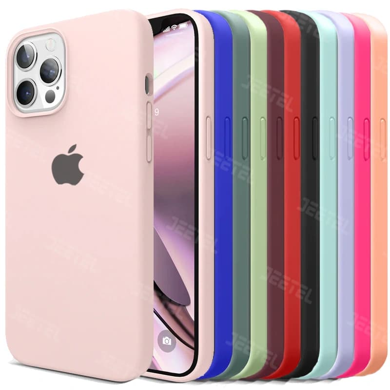 کاور سیلیکونی تک رنگ اورجینال برای گوشی IPHONE 12 Pro Max مدل پاک کنی اصل (متریال ویتنام)