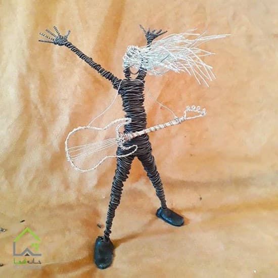 مجسمه جدید مفتولی گیتار