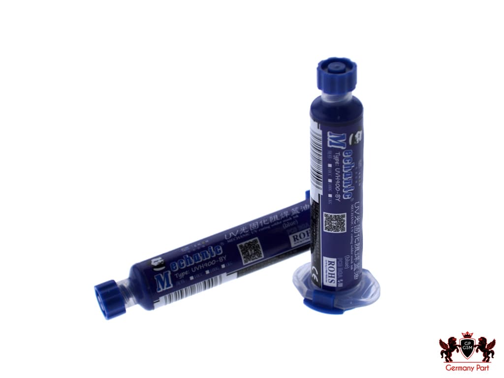 UV SOLDER MASK INK MECHANIC-چسب UV برای حفاظت از اتصال کوتاه و قطع شدن سیم کشی روی برد(آبی)