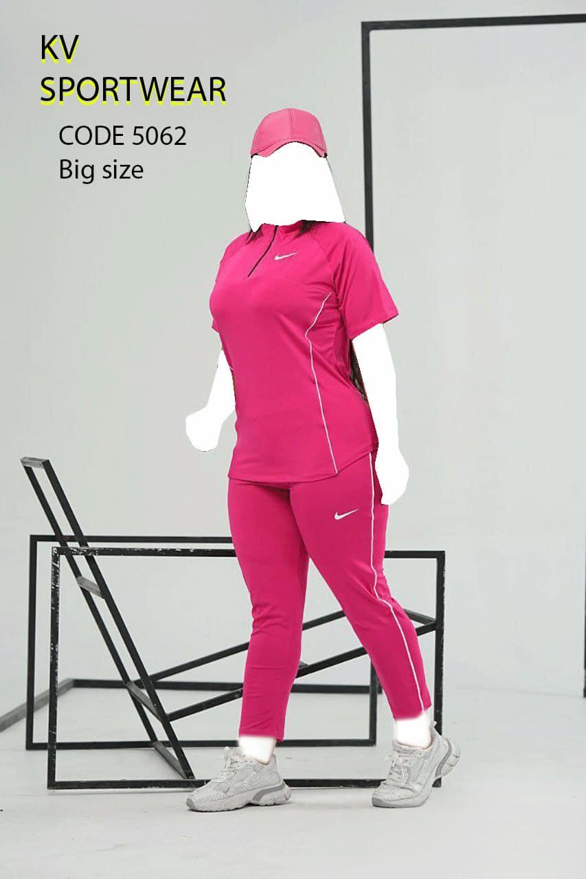 ست تیشرت شلوار سایز بزرگ ورزشی زنانه NIKE کد 0032