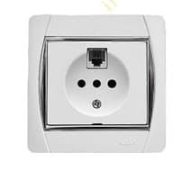 قاب پریز آسیا الکتریک مدل سیلور