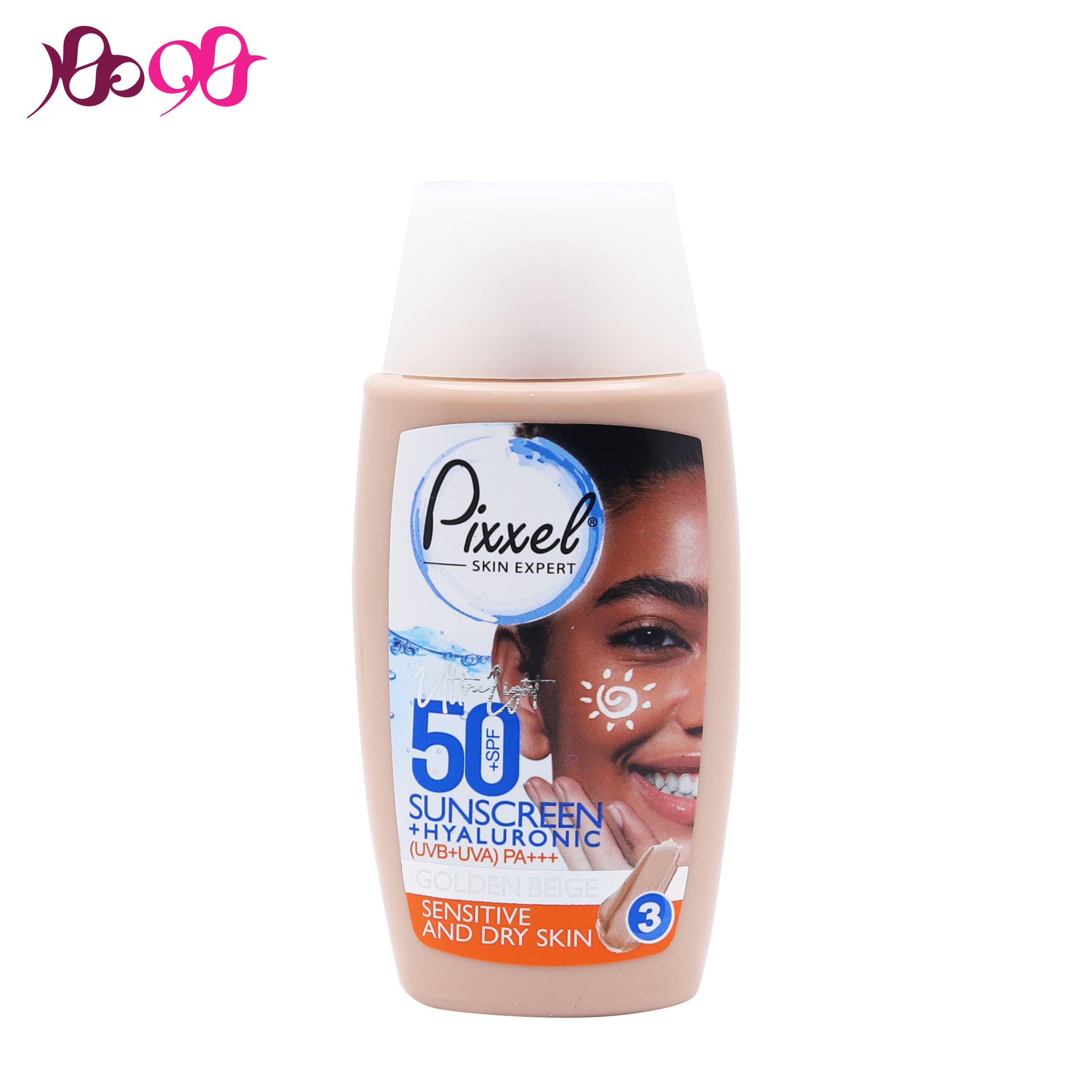 ضد آفتاب رنگ بژ طلایی پیکسل (پوست خشک و حساس)