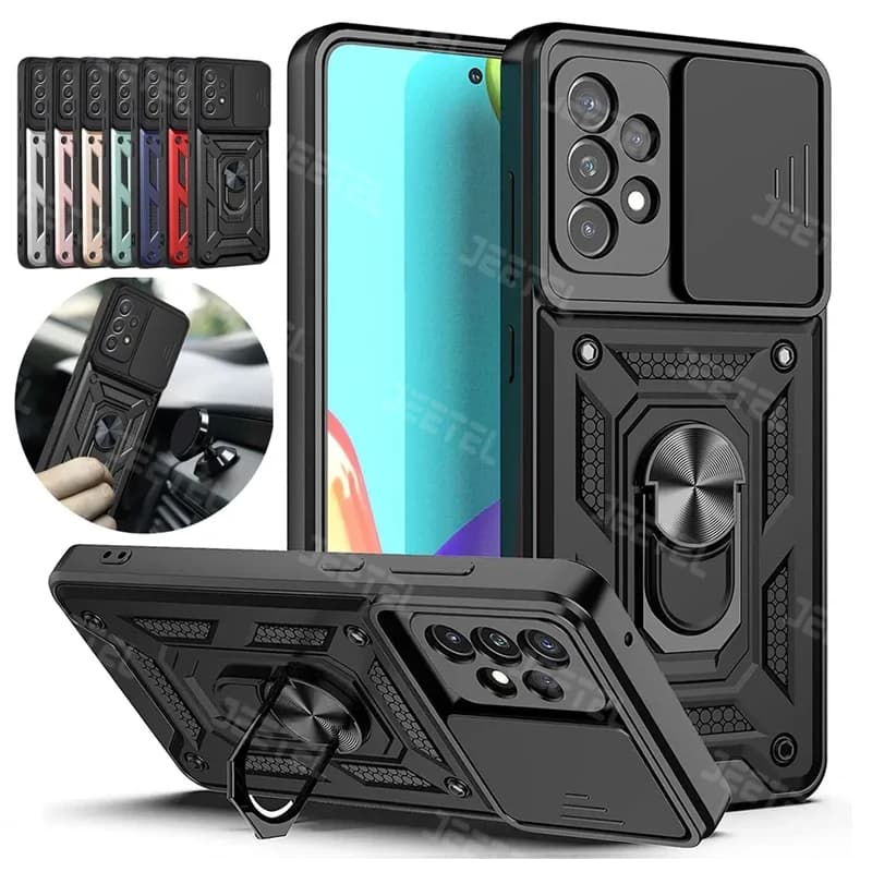 قاب کشویی بتمنی مدل آهنربایی هولدردار برای گوشی Samsung A53 5G طرح اسلاید آرمور