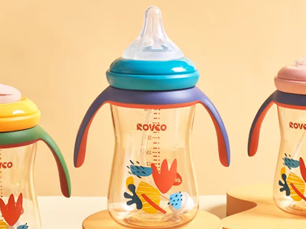 شیشه شیر آنتی کولیک نوزادی بالای 6 ماه حجم 240 میلی لیتر رووکو ROVCO