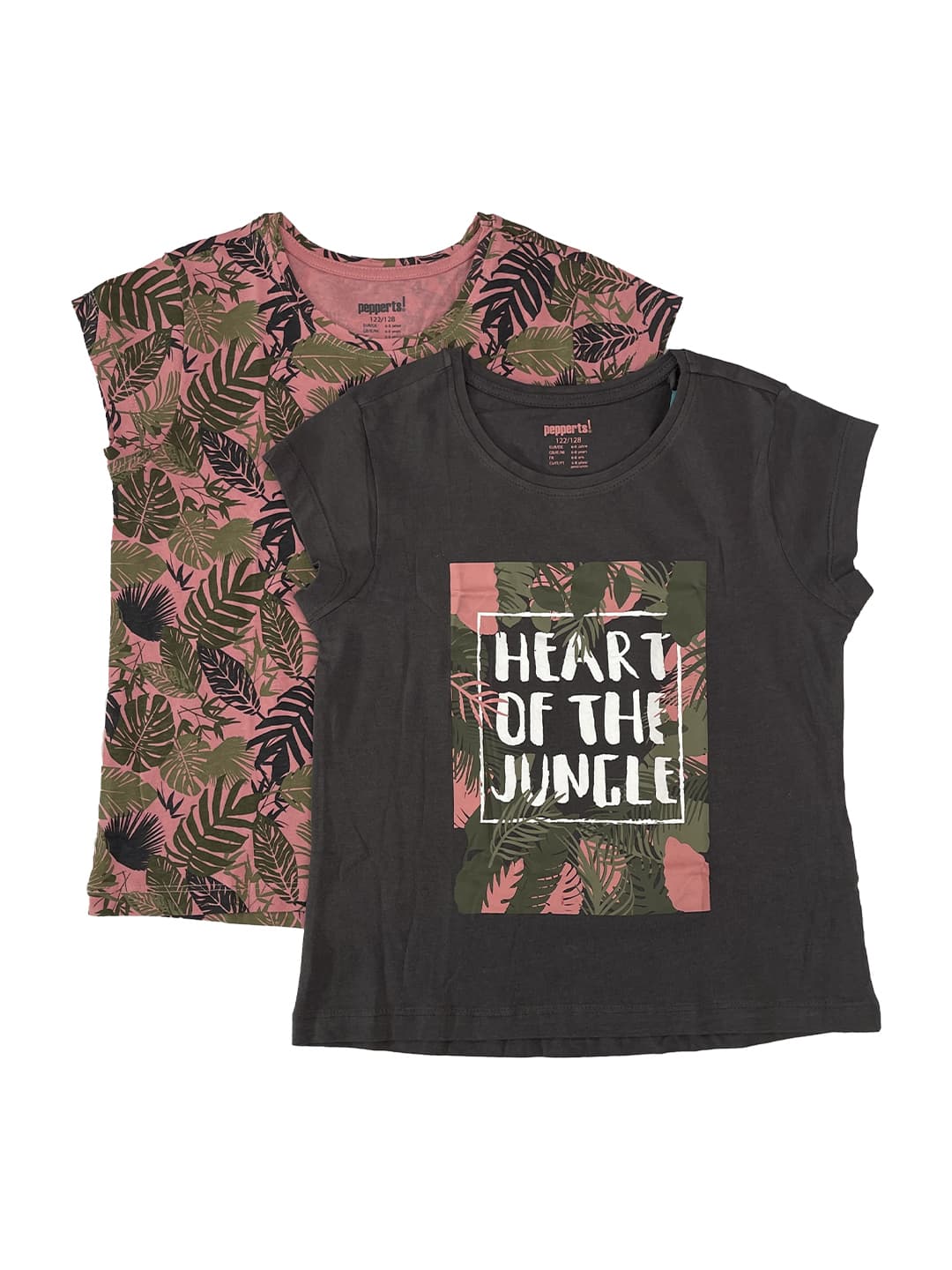 تیشرت نخی دخترانه برند pepperts (پک 2 عددی) کد k2168