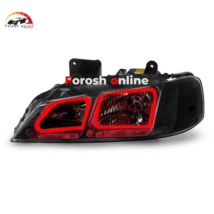 چراغ جلو پژو پارس گلس کادری قرمز