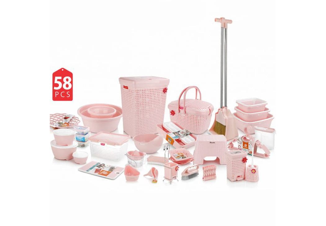 سرویس پلاستیک هوم کت 58 پارچه {مدل Dorin}