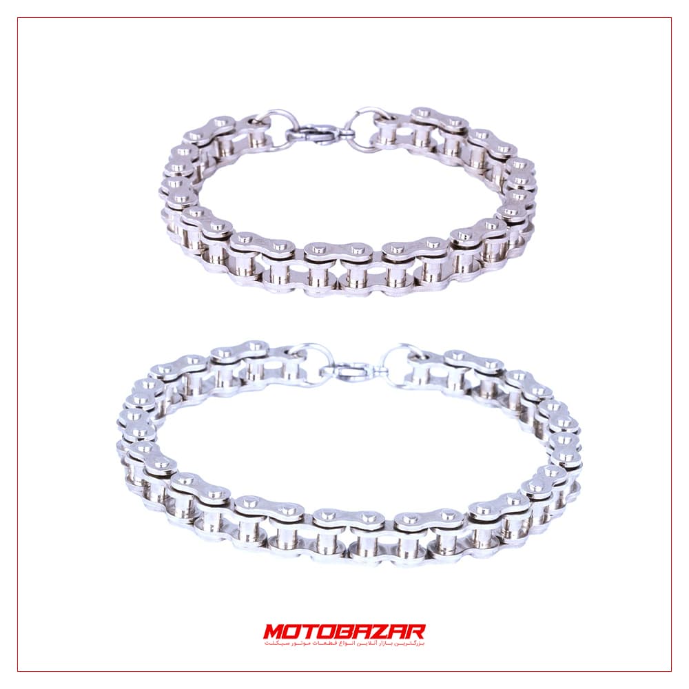 ست دستبند مردانه زنانه طرح زنجیر مدل A