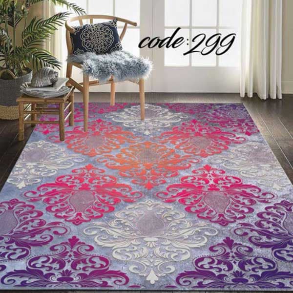 کاور فرش طرح مدرن نگین ترمه مدل 299