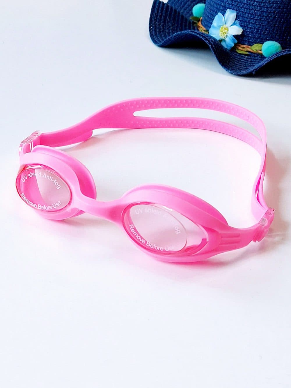 عینک شنا صورتی بچه گانه دخترانه سیلیکونی برند یاماکاوا ( Yamakawa ) ضد بخار
