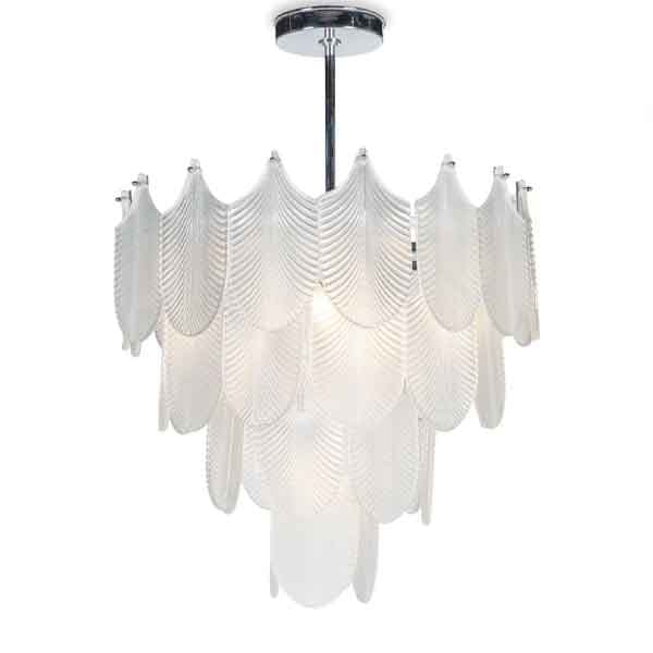 لوستر مدرن 9 شاخه مدل طاووس تک رنگ