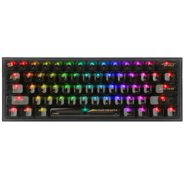 کیبورد Redragon K617 CTP Fizz RGB Crystal - Black
