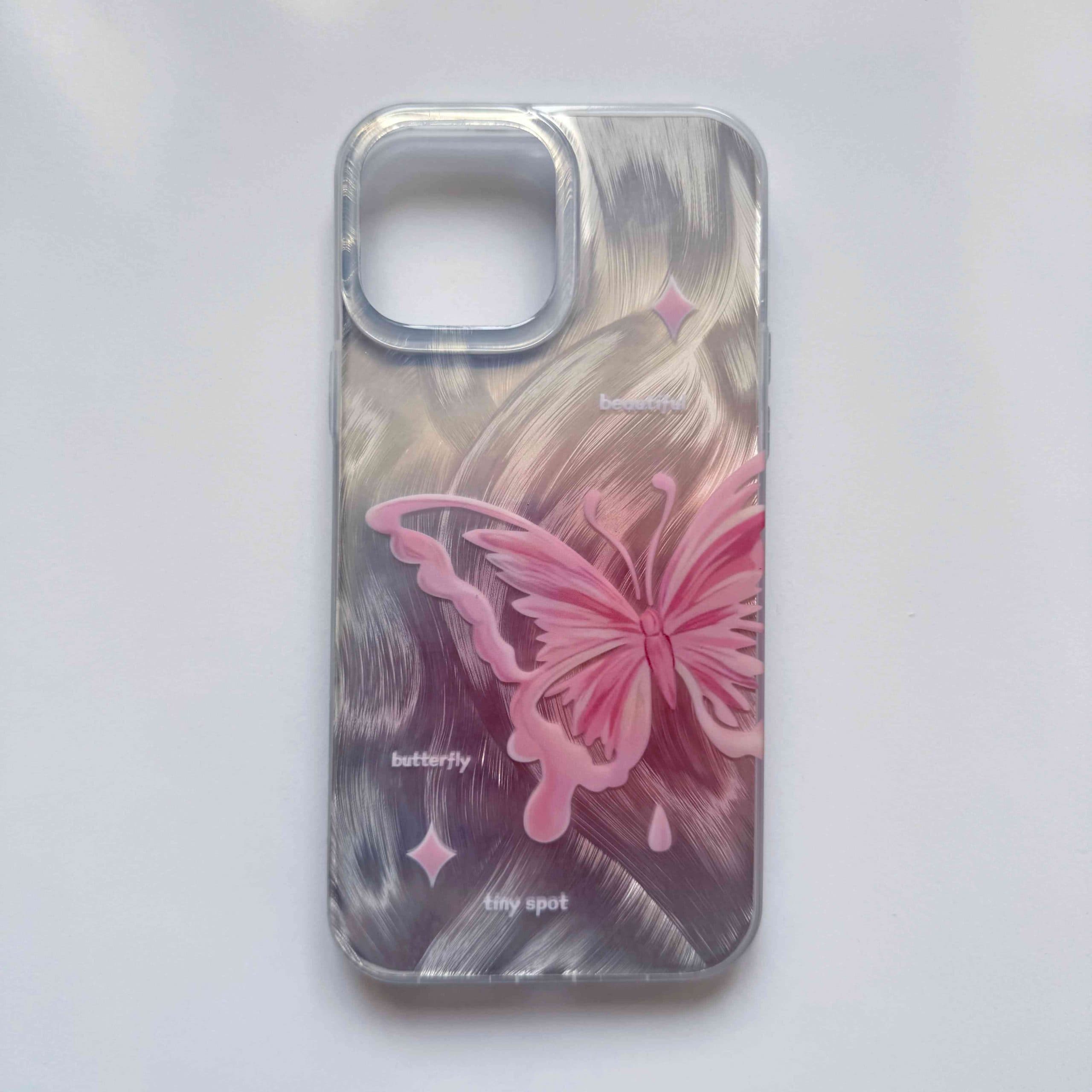 قاب براش پروانه صورتی بزرگ