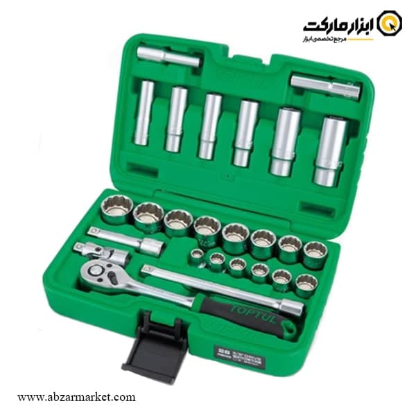 جعبه بکس تاپ تول 26 پارچه 12 پر 3/8 اینچ مدل GCAI2602