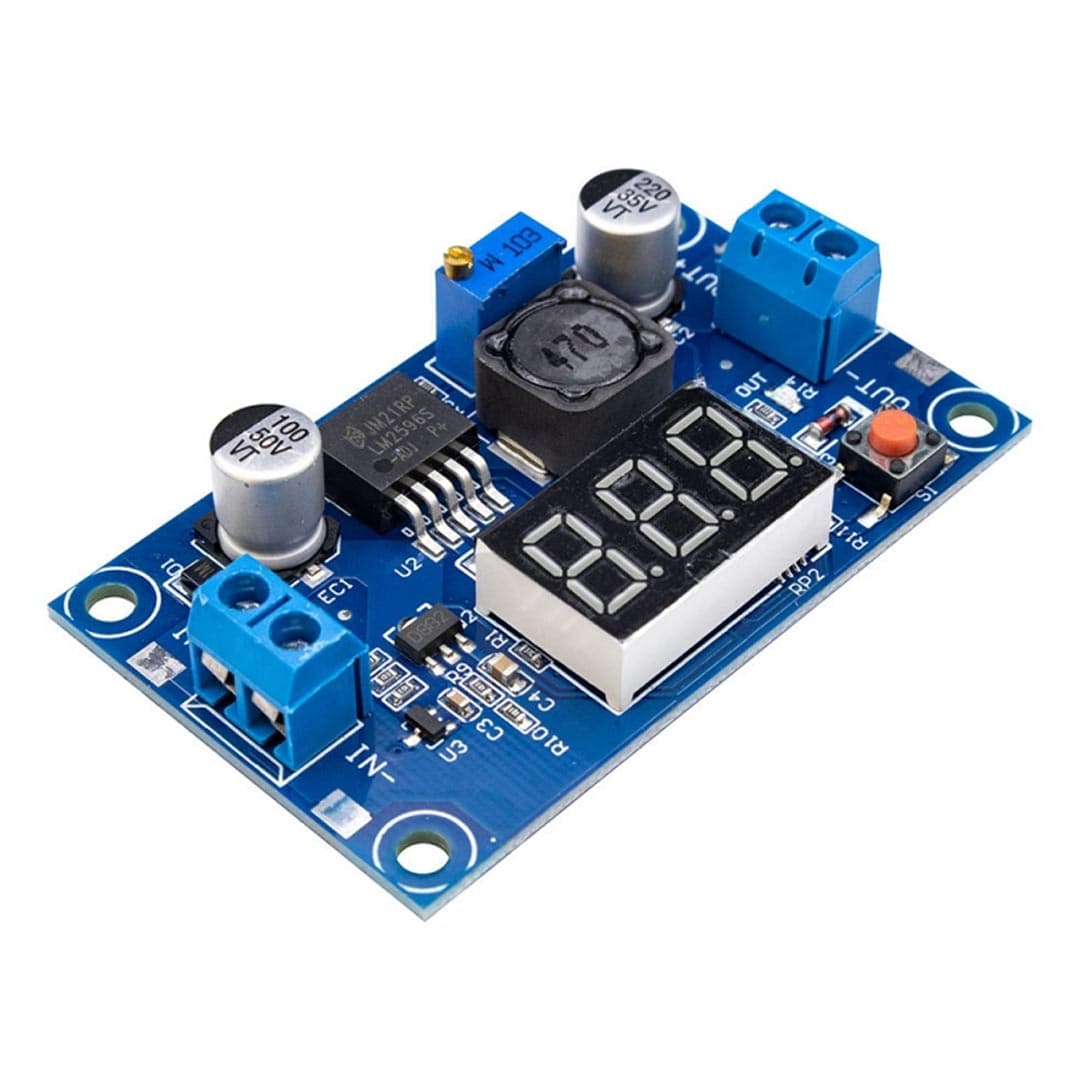 ماژول مبدل DC-DC LM2596 کاهنده خروجی به همراه نمایشگر