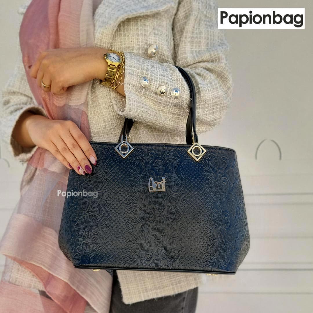 کیف مشکی طرحدار زنانه مجلسی دستی و دوشی کد336