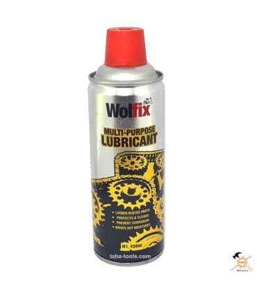 اسپری روغن روان کننده پاک کننده و زنگ بر ولفیکس