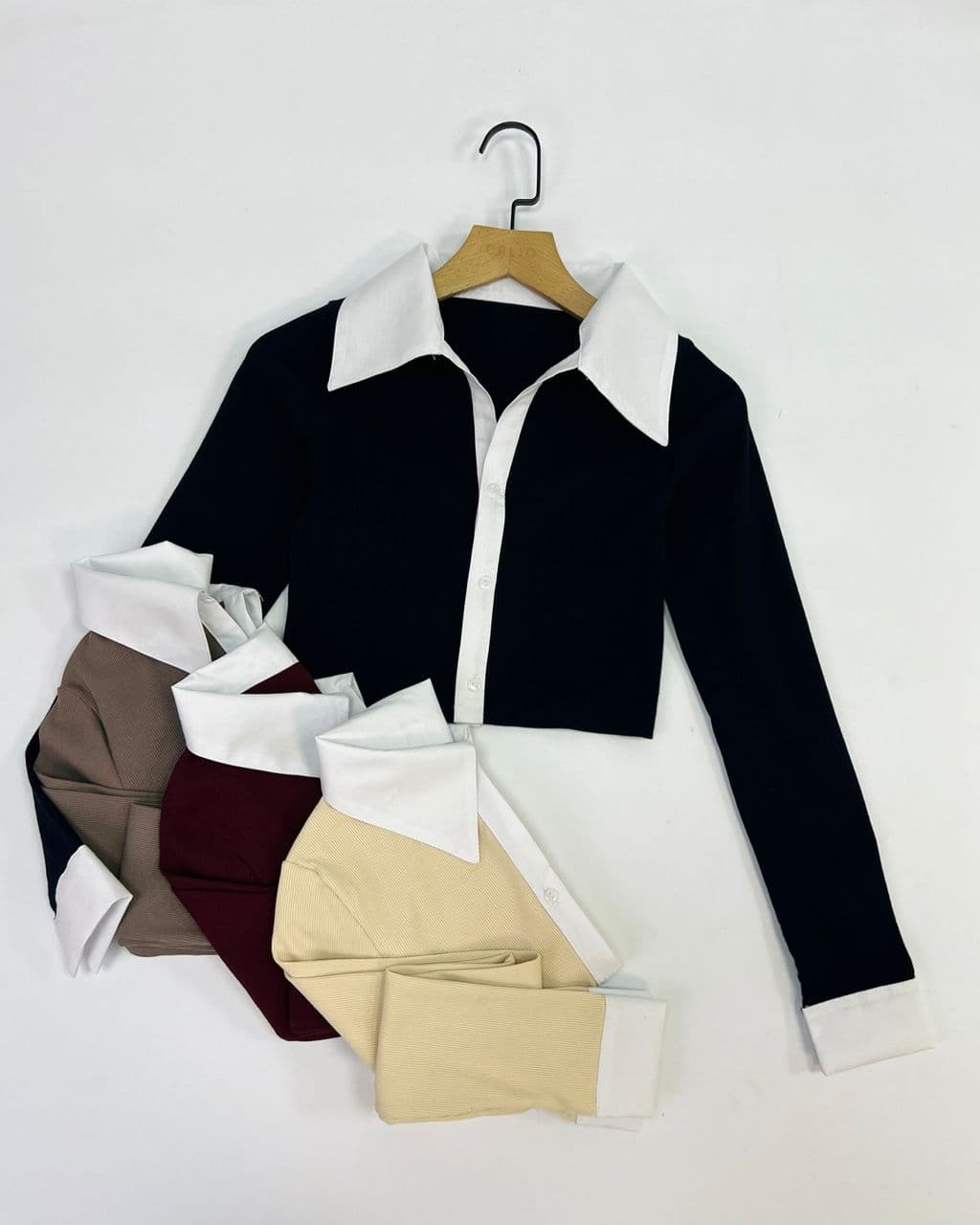 کراپ یقه دار