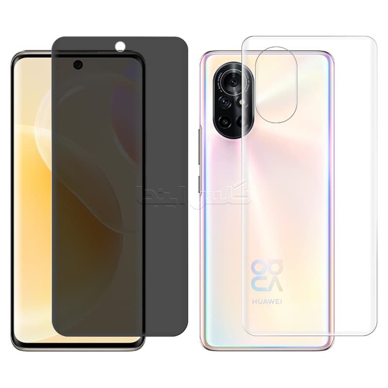 گلس هیدروژلی پرایوسی هواوی Huawei Nova 8 به همراه محافظ پشت