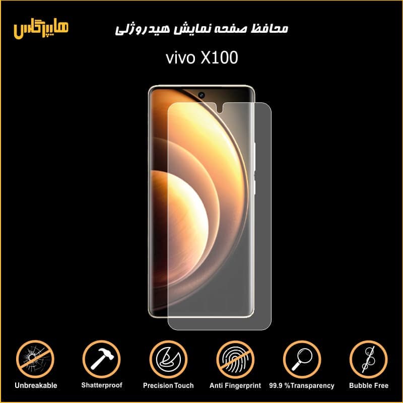 محافظ صفحه نمایش هیدروژلی گوشی ویوو X100
