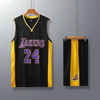 ست رکابی و شلوارک لیکرز مخصوص بسکتبال