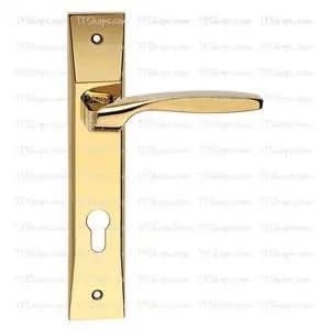 پلاک دستگیره سوئیچی بهریزان مدل 6752 طلایی براق