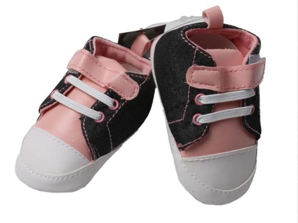 پاپوش آل استار استپ دار طرح جین دودی نوزادی دخترانه