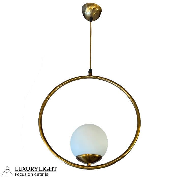لوستر مدرن دایره تک حباب