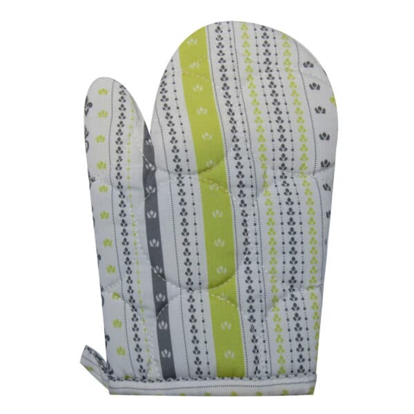 سولینا دستکش طرح دار زرد-طوسی