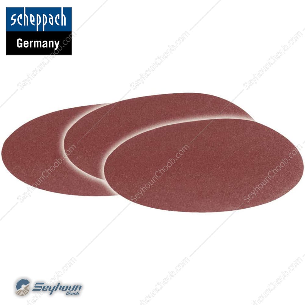 پک 3 عددی کاغذ سنباده گرد شپخ قطر 125 میلی متر مش 80/120/180 مدل 7903301701 مناسب برای مدل BTS700