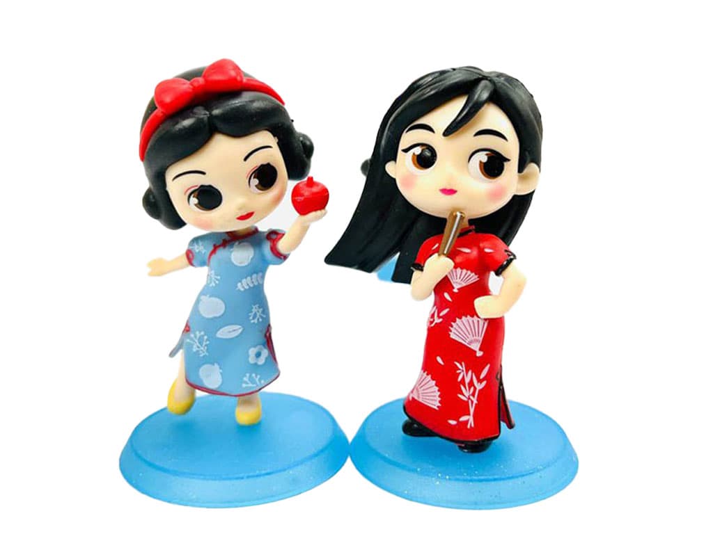 فیگور شخصیت های پرنسس دیزنی با لباس چینی مدل مینی(فروش تک عددی)