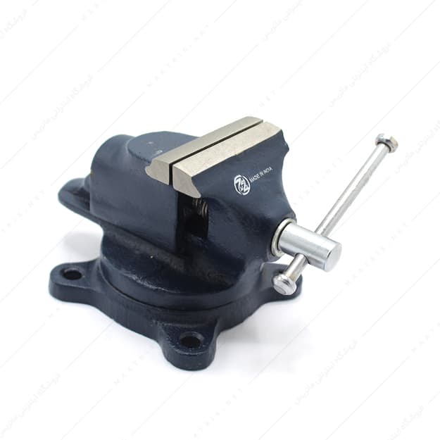 گیره رومیزی سایز 75 میلی متر فولادی صفحه گردان زیرین مدل TBV/SB/75 برند گروز