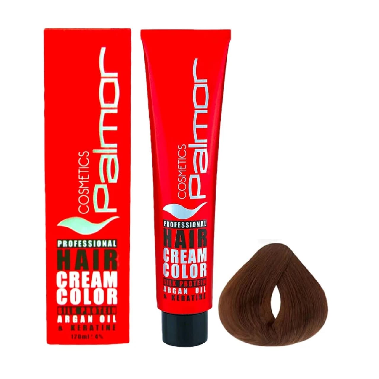 رنگ مو پالمور شماره 6.65 حجم 120 میلی لیتر رنگ بلوند تنباکویی تیره