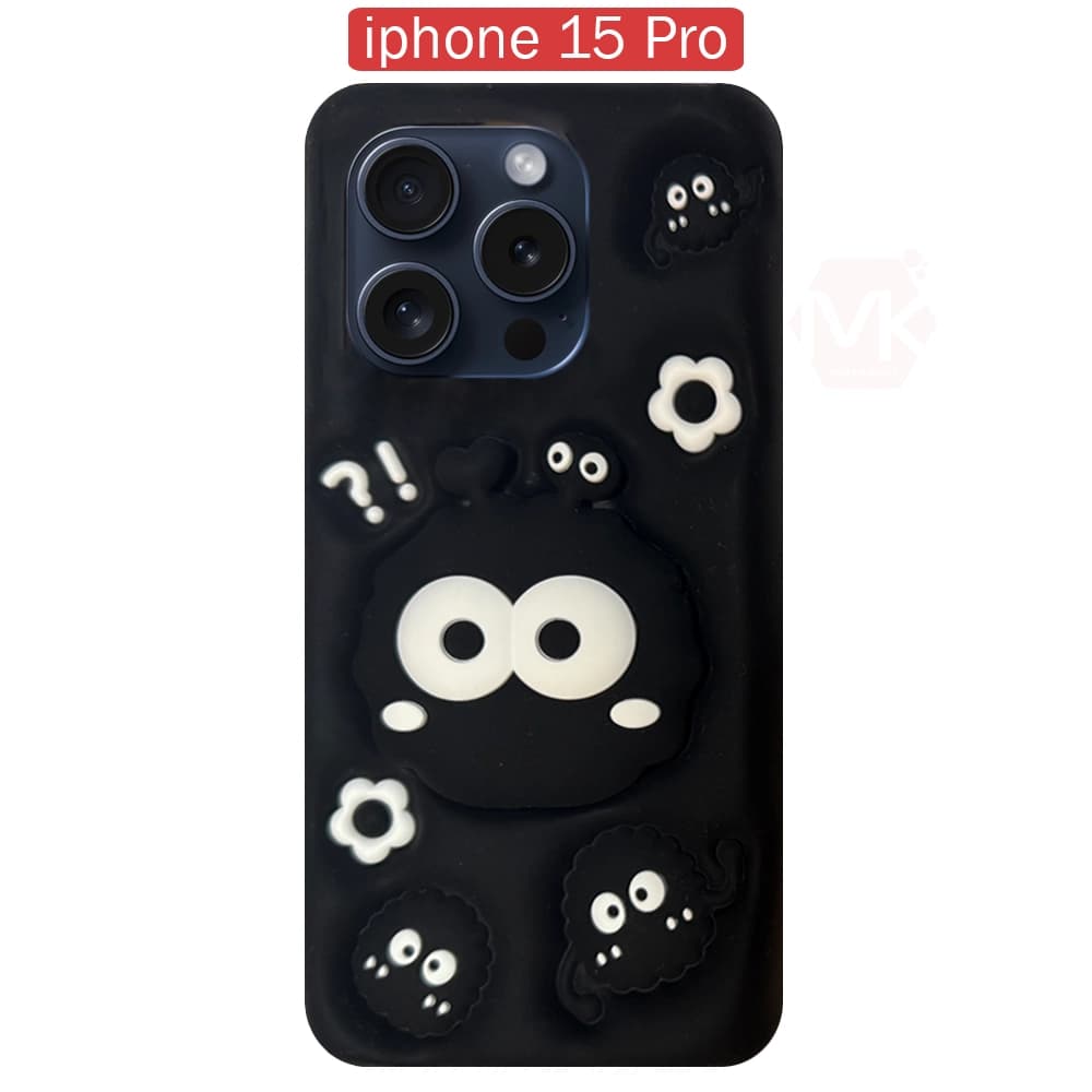 قاب محافظ آیفون Black Bacteria Stand Back Cover | iphone 15 Pro