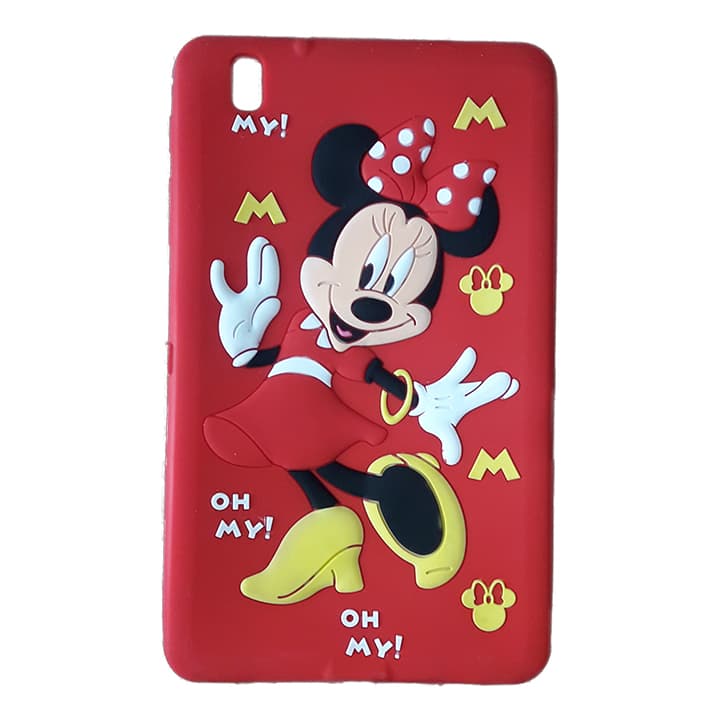 قاب سیلیکونی تبلت سامسونگ T320 قرمز طرح میکی ماوس