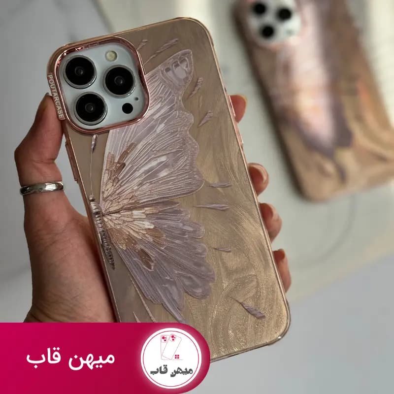 قاب گوشی آیفون پروانه ابریشمی - کد (۴۳۱۰۱)