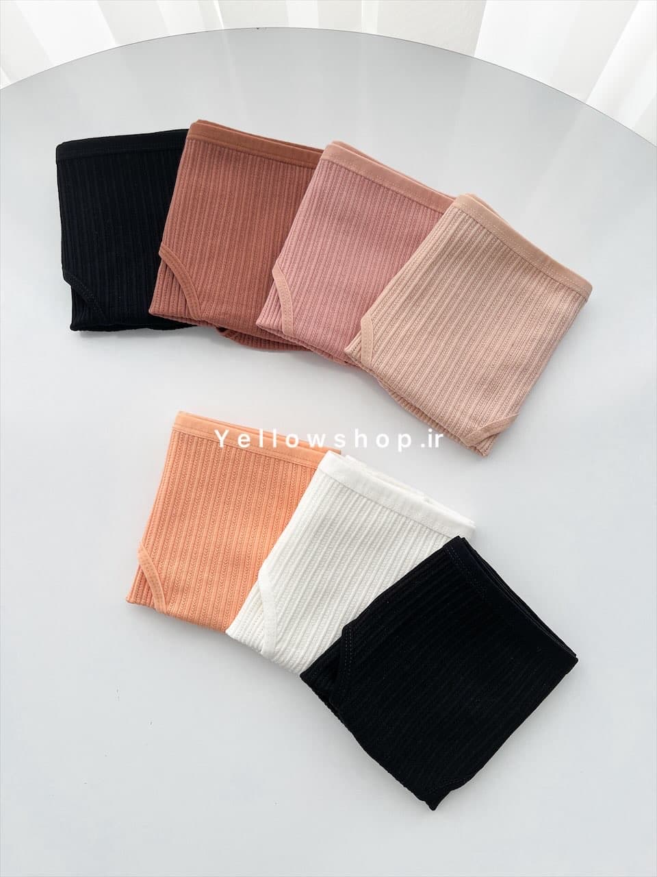 شورت سوزنی اسلیپ زنانه کوزا KOZA سایز بزرگ پک هفت تایی کد 21145