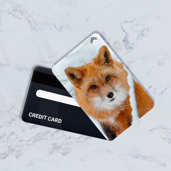 استیکر کارت بانکی مدل روباه کد CAD403-K