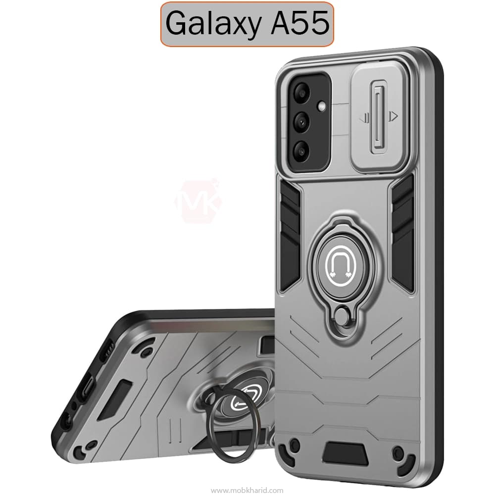 قاب محافظ سامسونگ Armor Camshield Kickstand Ring Case | Galaxy A55